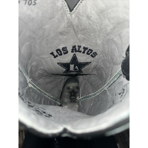 Los Altos Cowboy Boots Mens 7EE Black Exotic Genuine Python Snake Pointed Toe‎ - Picture 9 of 10